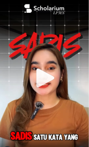 Ketika Barat Membentuk TimurReels monolog Kat "Sadis" (Foto: Instagram @scholariumco)