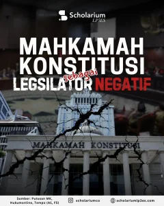 Clipper, Mengganti atau Melengkapi Kerja Buzzer?Infografis Mahkamah Konstitusi: Legislator Negatif? (Foto: Instagram @scholariumco)
