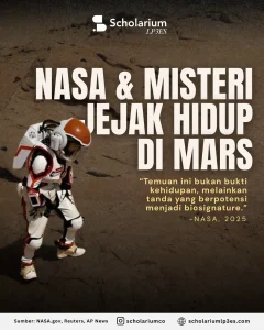 Keinsyafan Kuantum: Pilihan Sejarah Generasi Muda(h)Infografis Nasa & Misteri Jejak Hidup di mars. (Foto: Instagram @scholariumco)